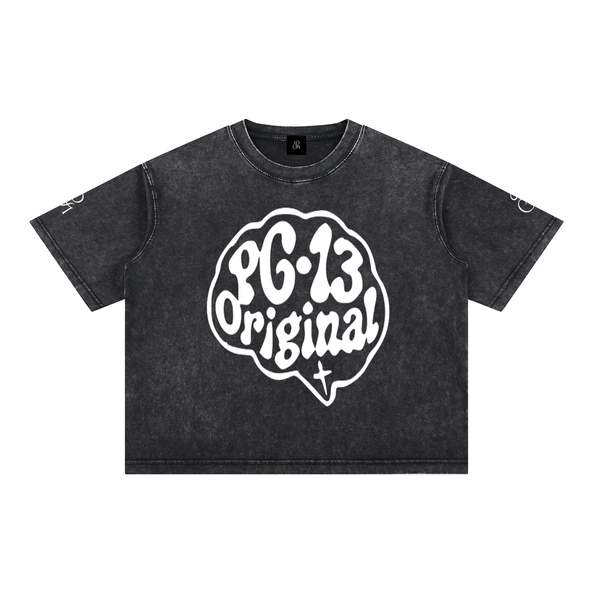 Stand Back And Watch God_Mineral Wash Boxy Cotton T-Shirt