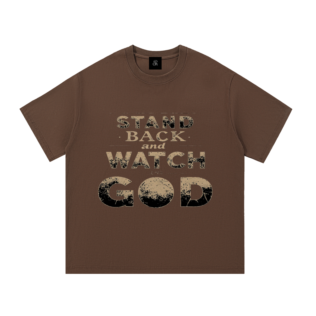 Colorful_Stand Back And Watch God_Essential Cotton T-Shirt