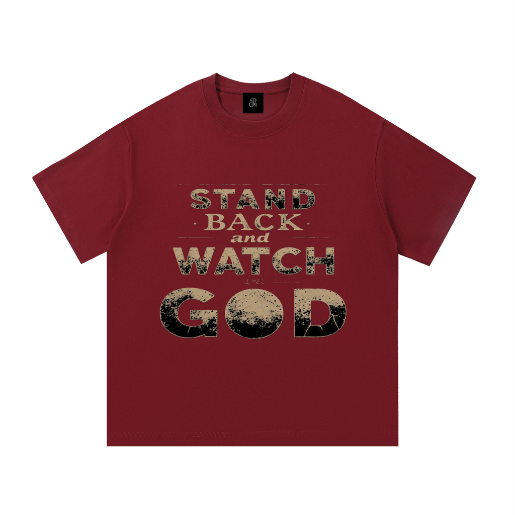 Colorful_Stand Back And Watch God_Essential Cotton T-Shirt