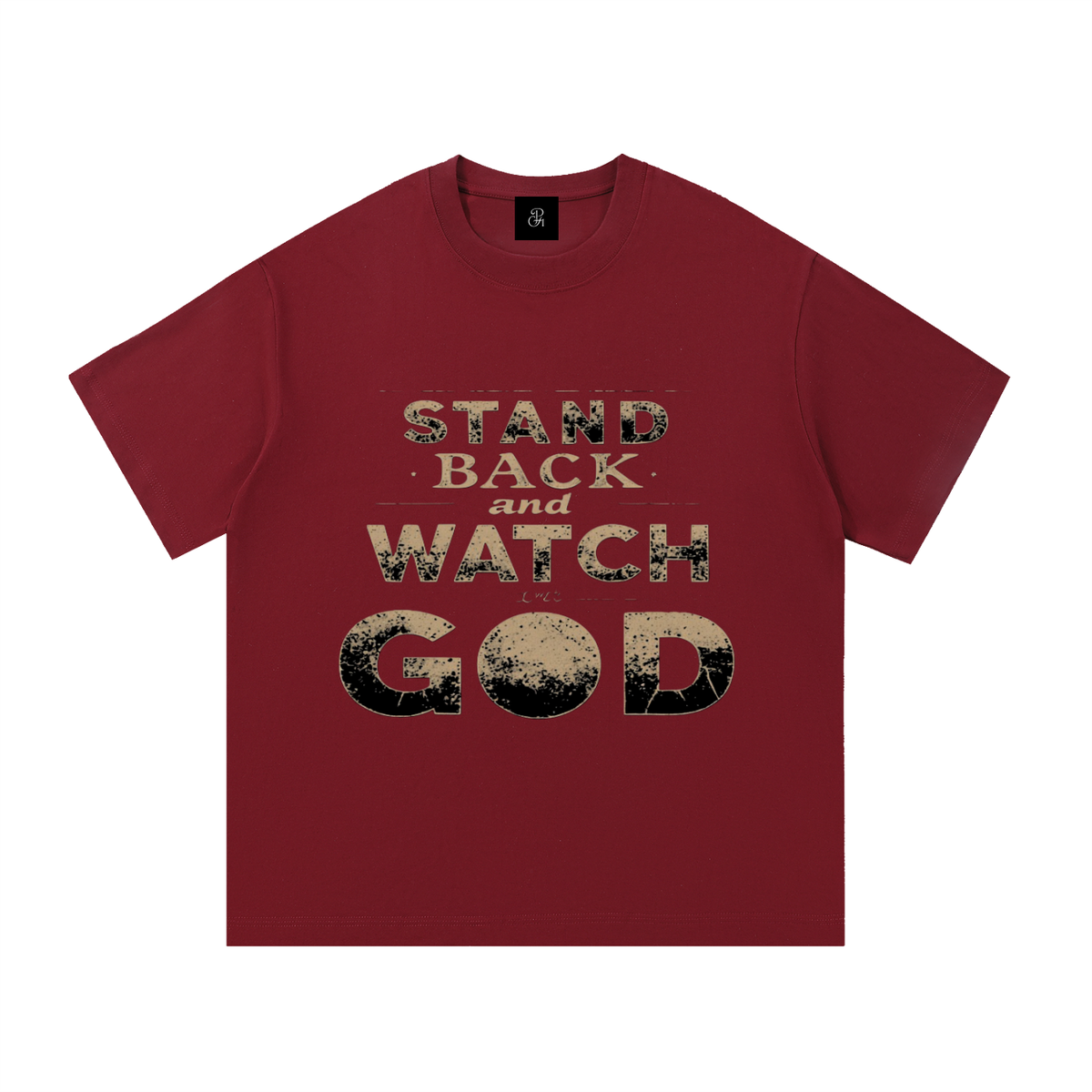 Colorful_Stand Back And Watch God_Essential Cotton T-Shirt