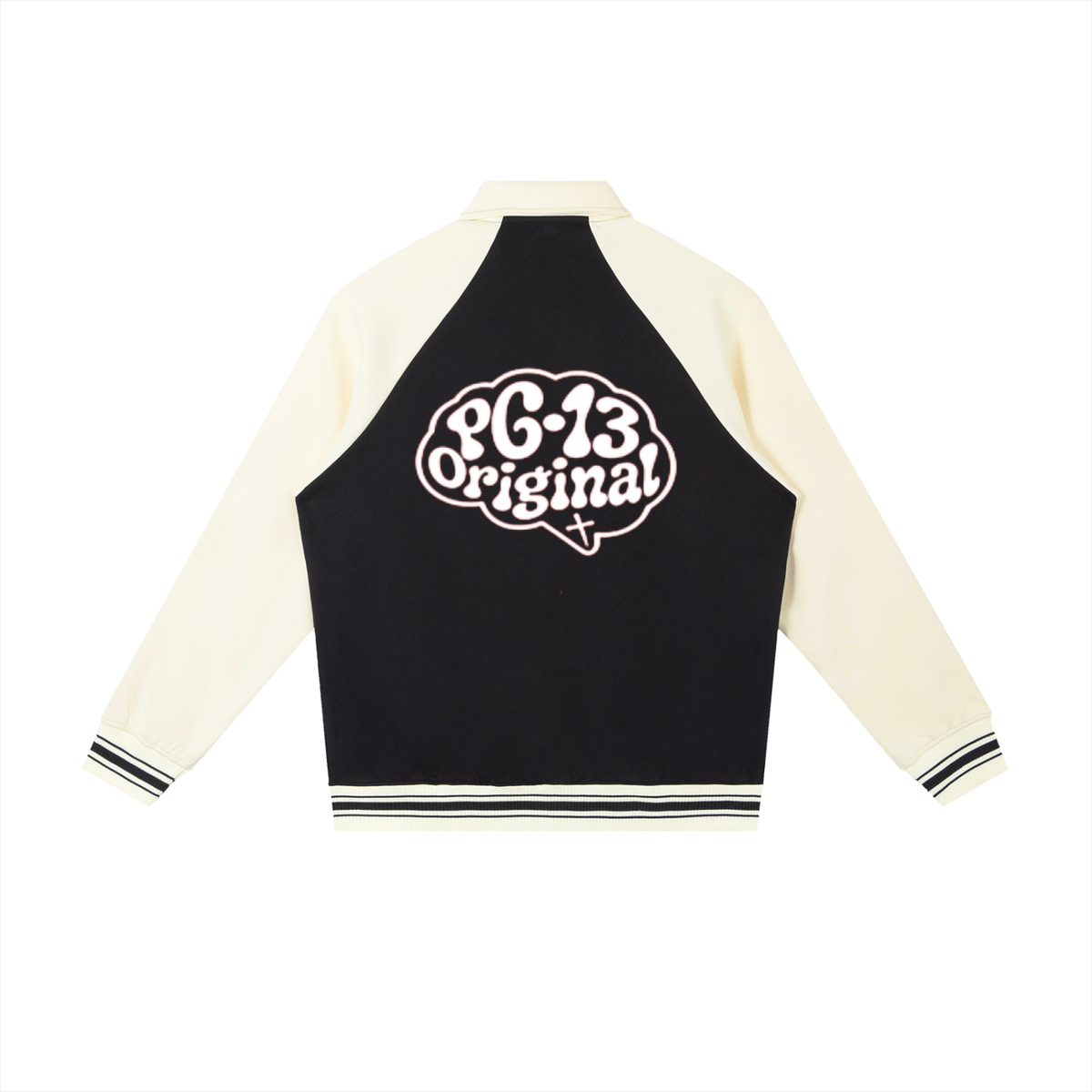 Contrast Raglan Sleeve Baseball Jacket | PG-13 Originals