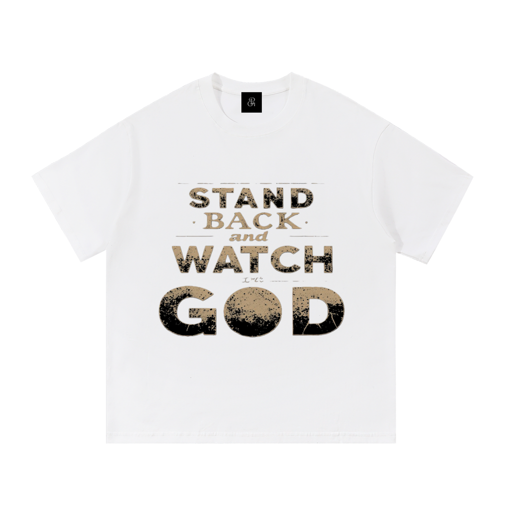 Colorful_Stand Back And Watch God_Essential Cotton T-Shirt