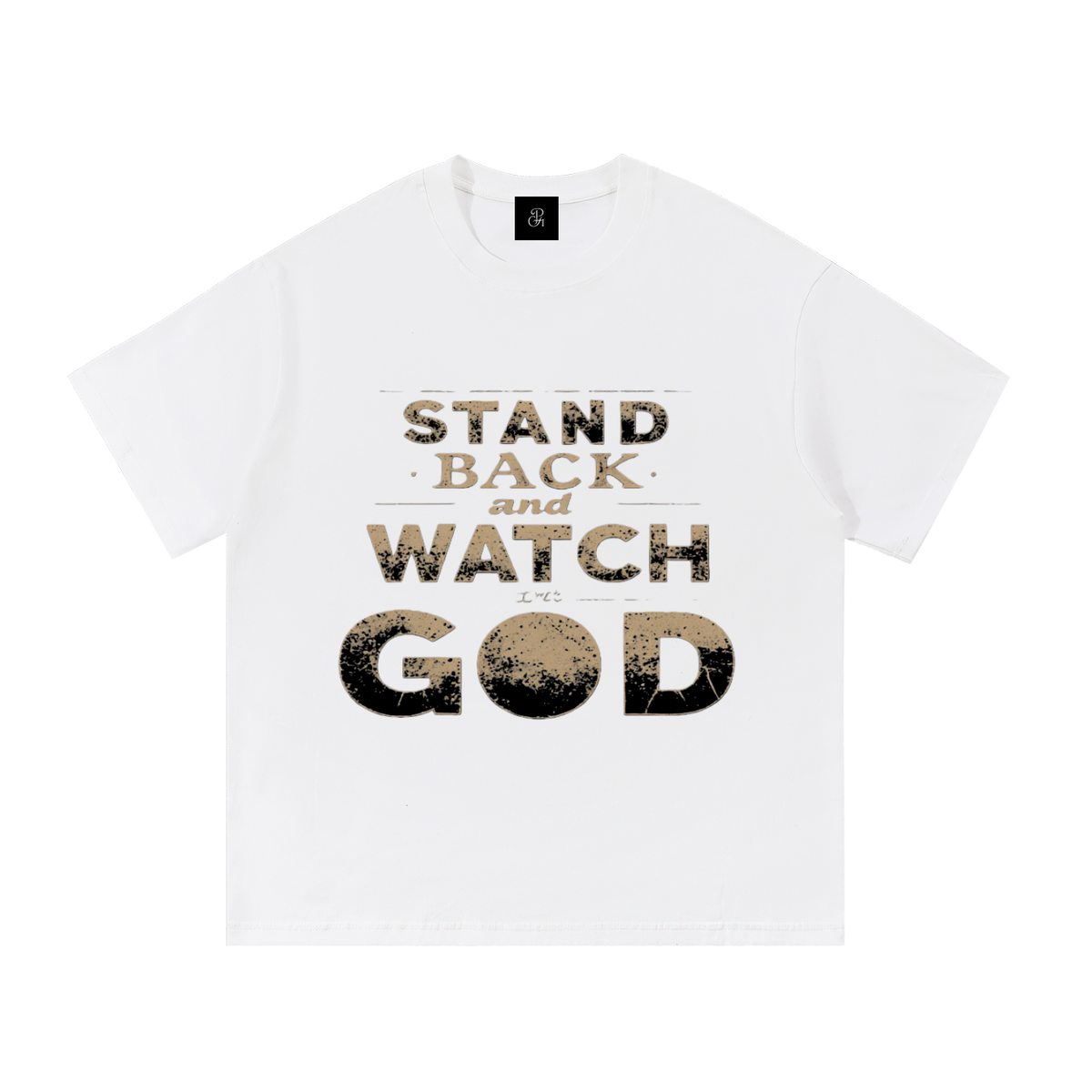 Colorful_Stand Back And Watch God_Essential Cotton T-Shirt