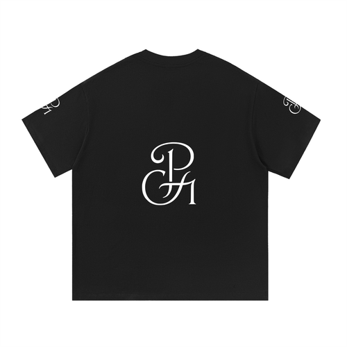 Black & Yellow Font Essential Cotton "PG Original" T-Shirt