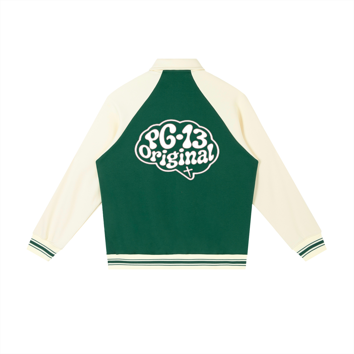 Contrast Raglan Sleeve Baseball Jacket | PG-13 Originals