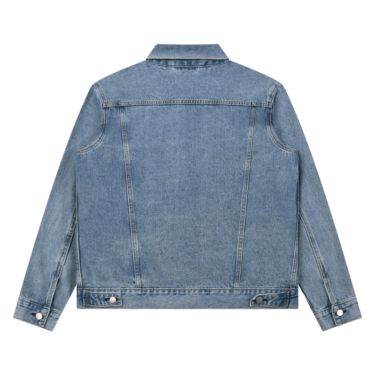 Unisex Vintage Wash Denim Jacket In Three Variations
