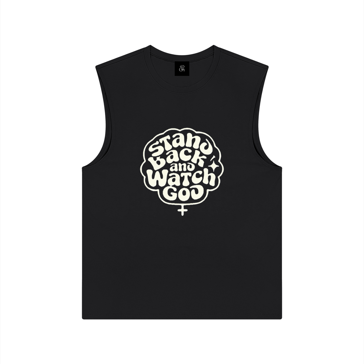 Raw Edge Cotton Tank Top