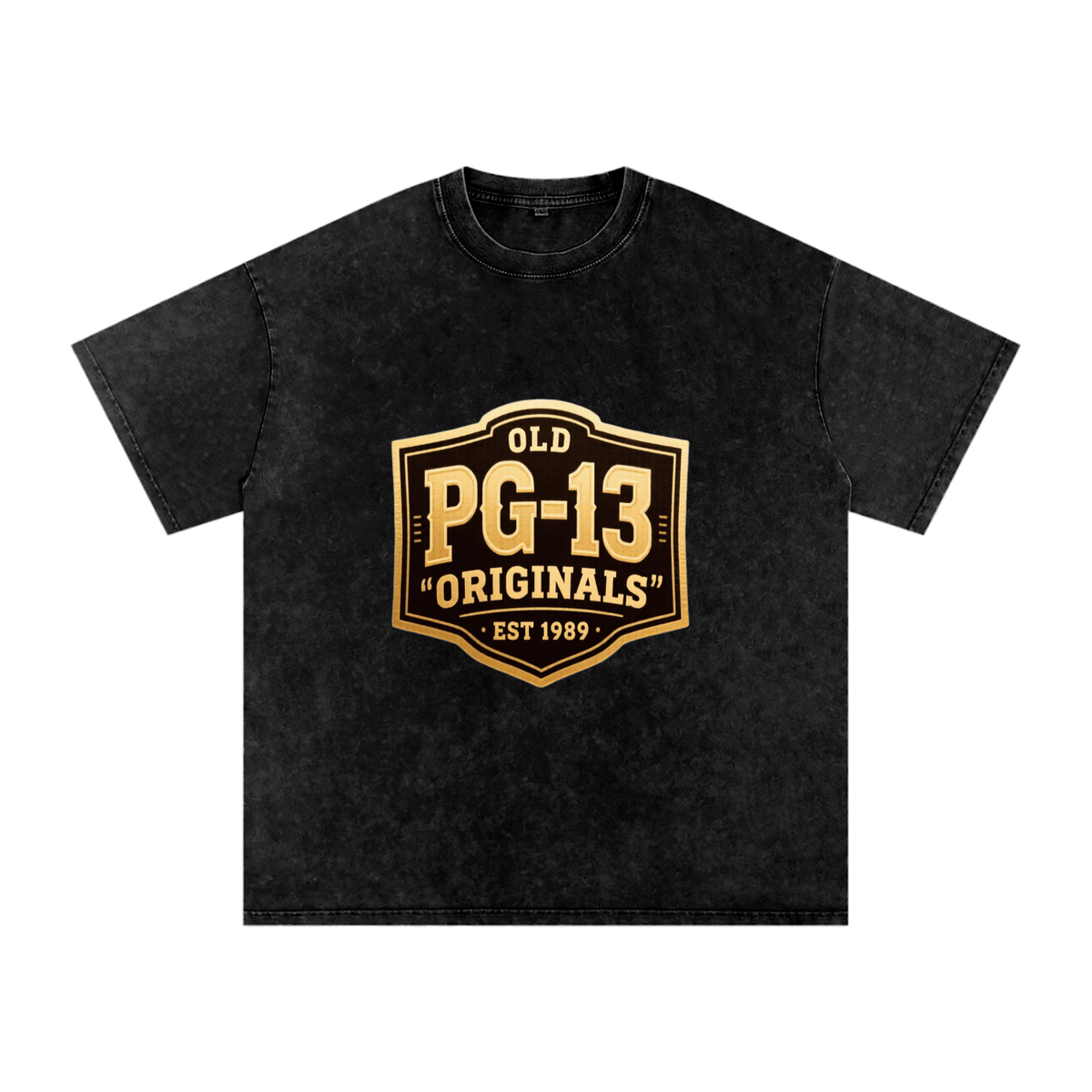 Old PG-13 Originals EST 1989 Snow Washed Tee – Black