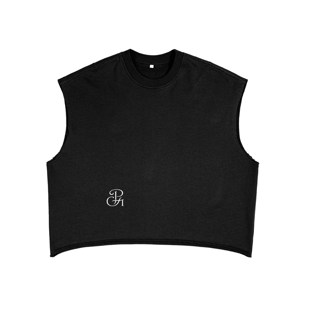 PG Monogram Sleeveless Crop Tee — PG-13 Originals