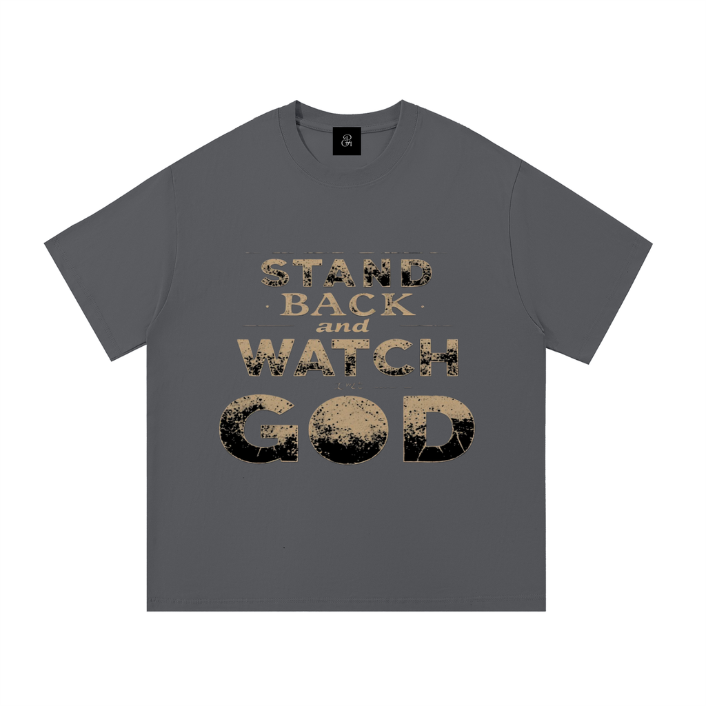 Colorful_Stand Back And Watch God_Essential Cotton T-Shirt