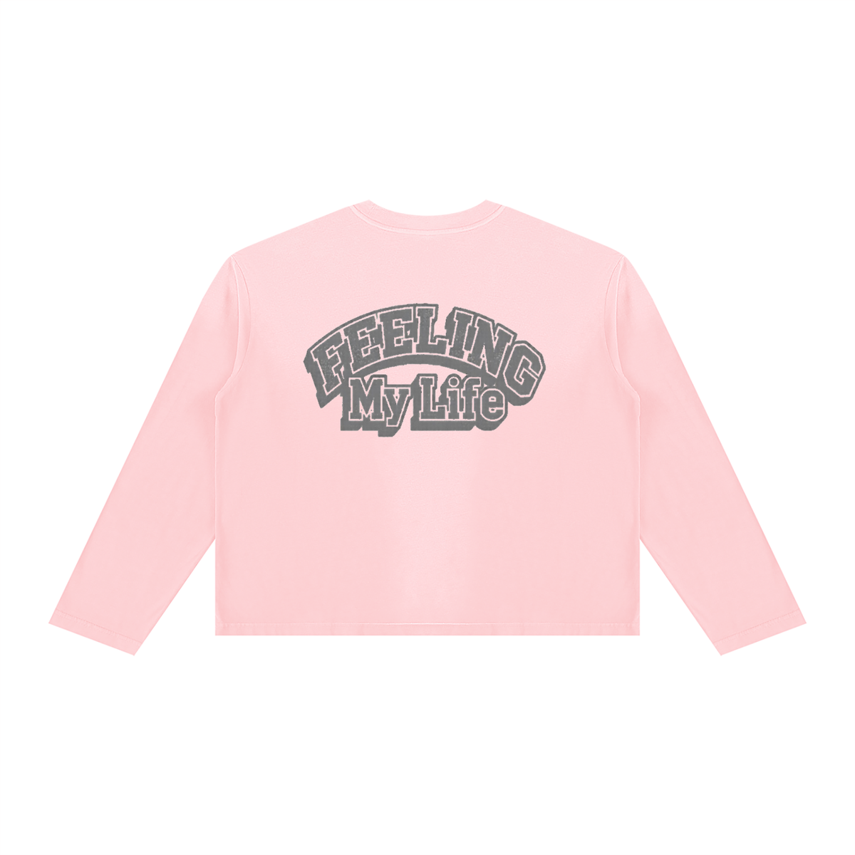 Feeling My Life_Unisex Sun-Fade Boxy Long Sleeve T-Shirt