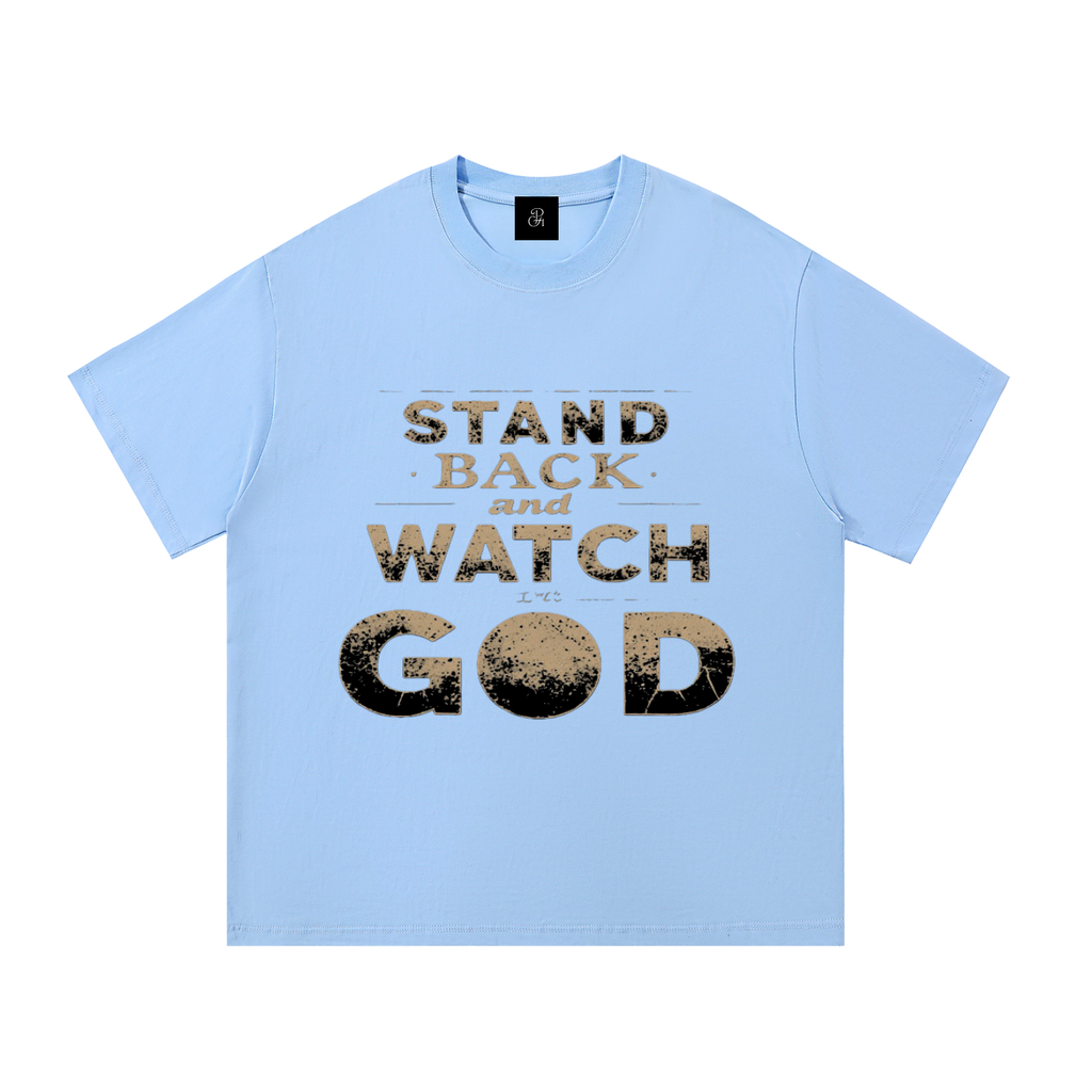 Colorful_Stand Back And Watch God_Essential Cotton T-Shirt