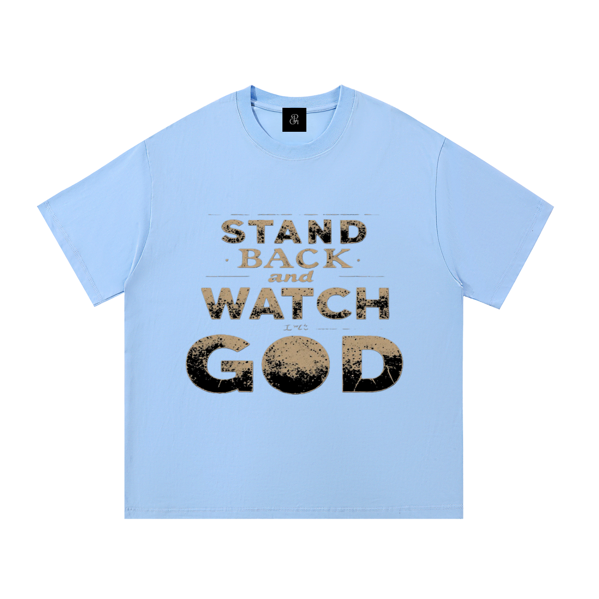 Colorful_Stand Back And Watch God_Essential Cotton T-Shirt