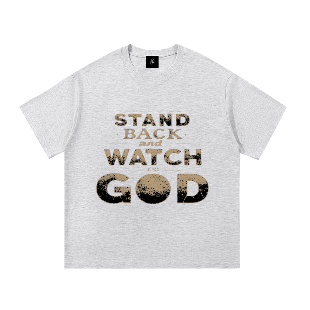 Colorful_Stand Back And Watch God_Essential Cotton T-Shirt