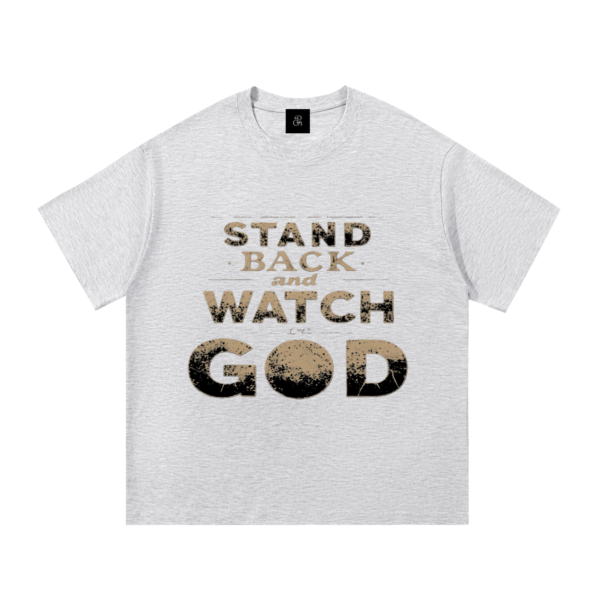 Colorful_Stand Back And Watch God_Essential Cotton T-Shirt