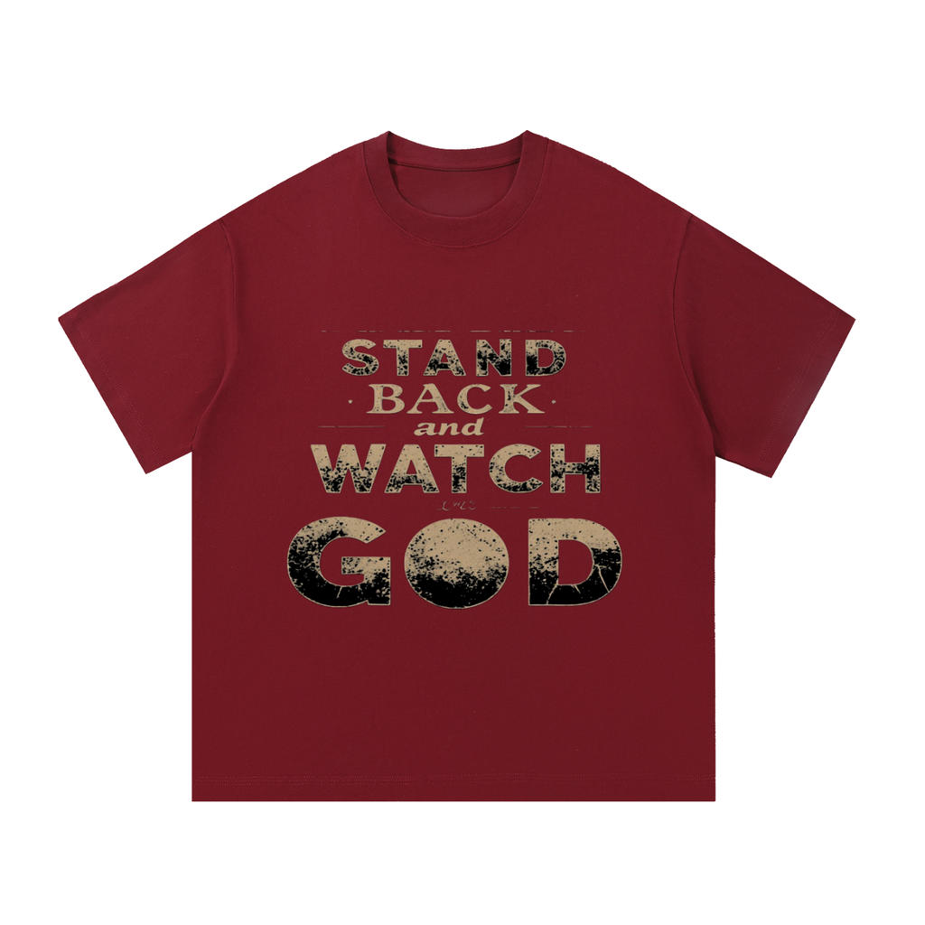 Colorful_Stand Back And Watch God_Essential Cotton T-Shirt