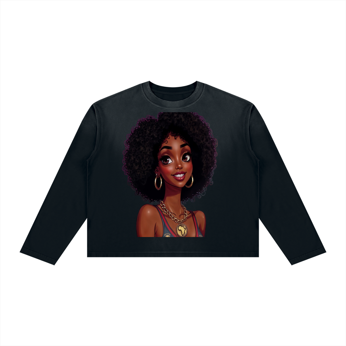 Feeling My Life_Unisex Sun-Fade Boxy Long Sleeve T-Shirt
