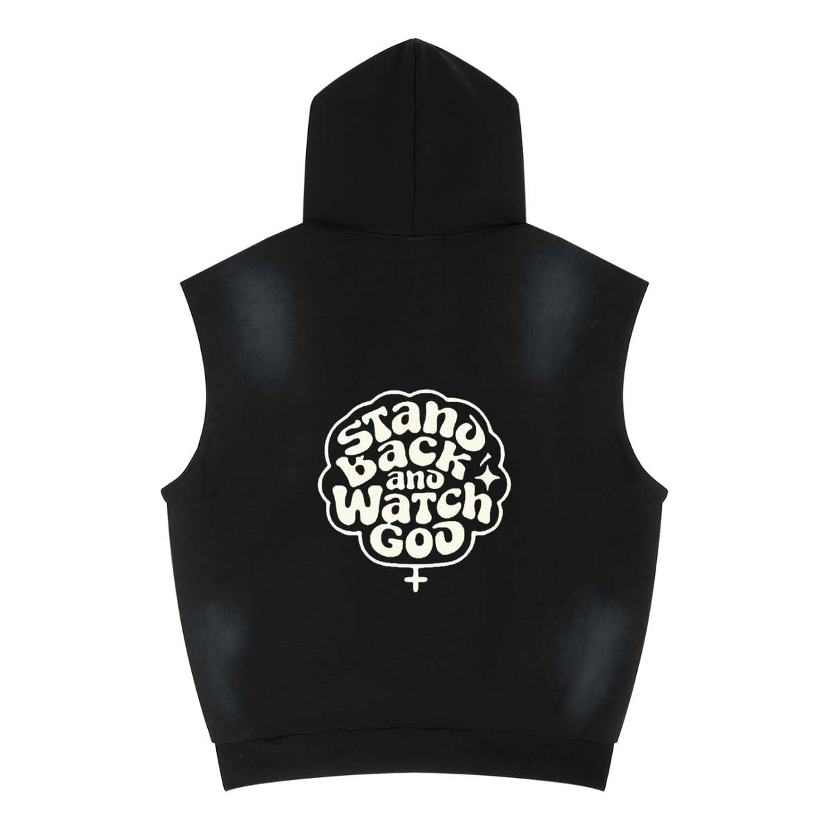Stand Back and Watch God — Vintage Wash Sleeveless Hoodie | PG-13 Originals