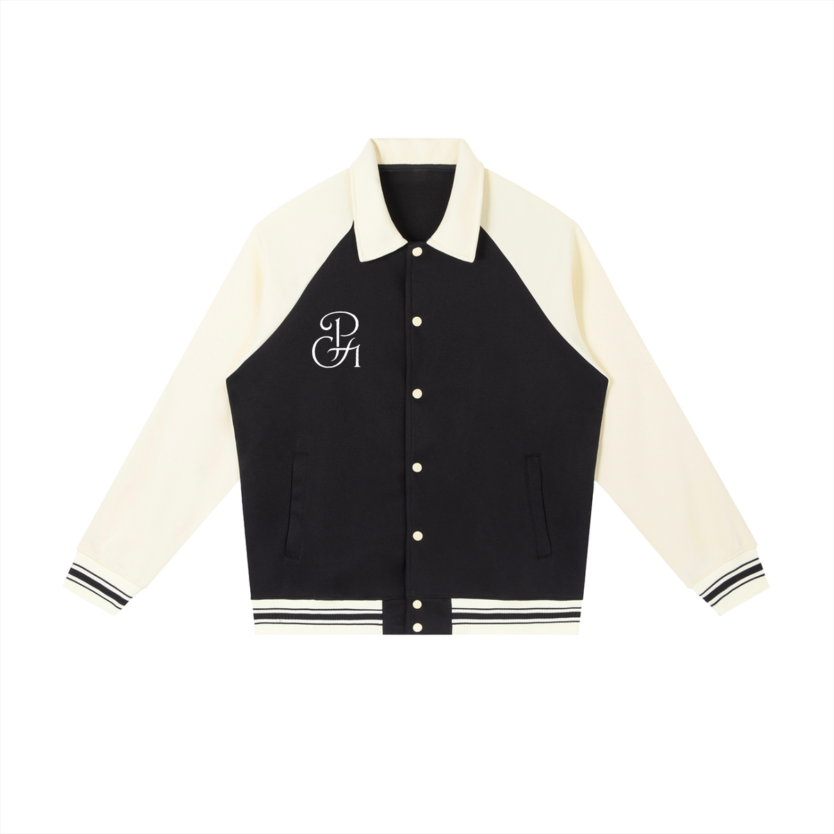 Contrast Raglan Sleeve Baseball Jacket | PG-13 Originals