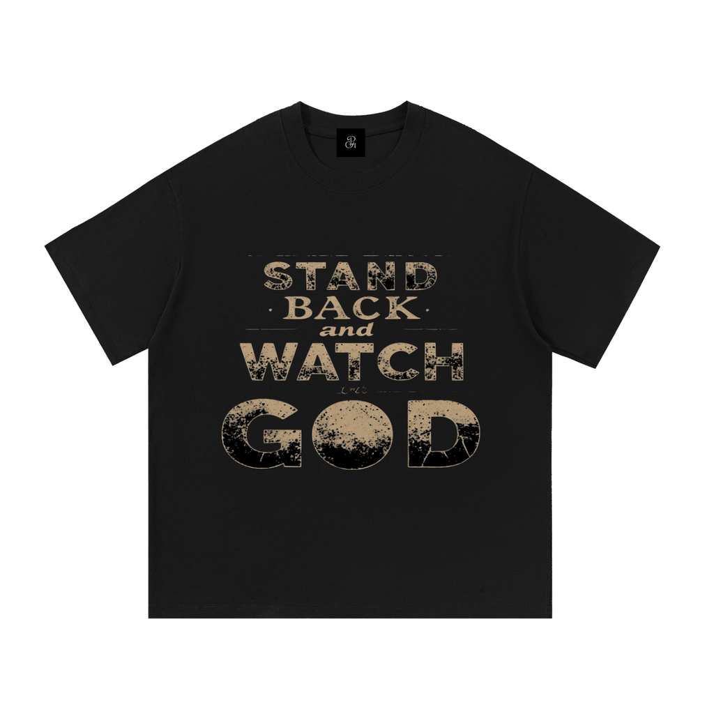 Colorful_Stand Back And Watch God_Essential Cotton T-Shirt