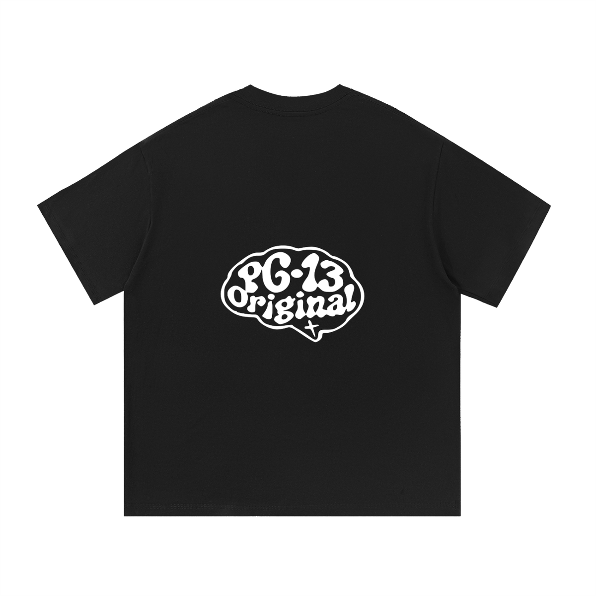 Essential Cotton T-Shirt — Stand Back & Watch God Heavyweight Graphic Tee | PG-13 Originals