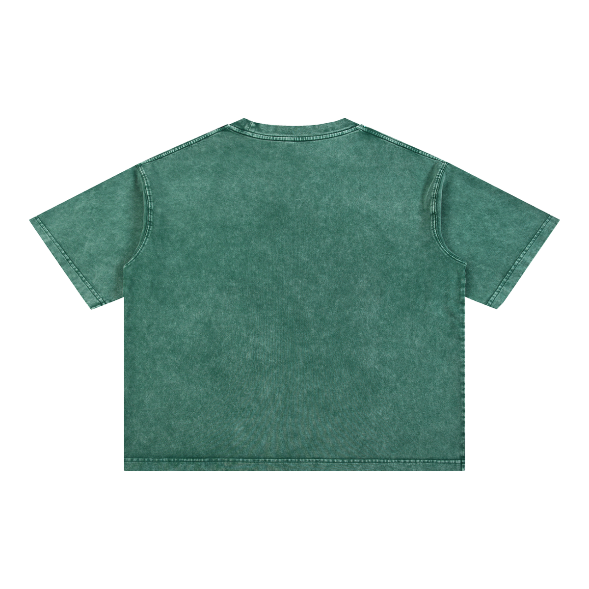 PG-Embroidered  Mineral Wash Boxy Cotton T-Shirt
